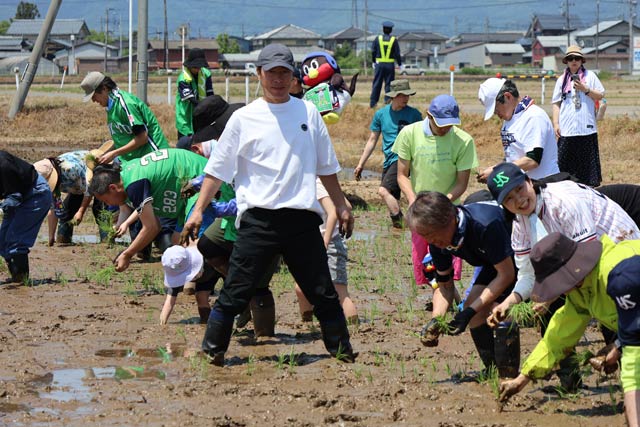 初めての田植えに挑戦