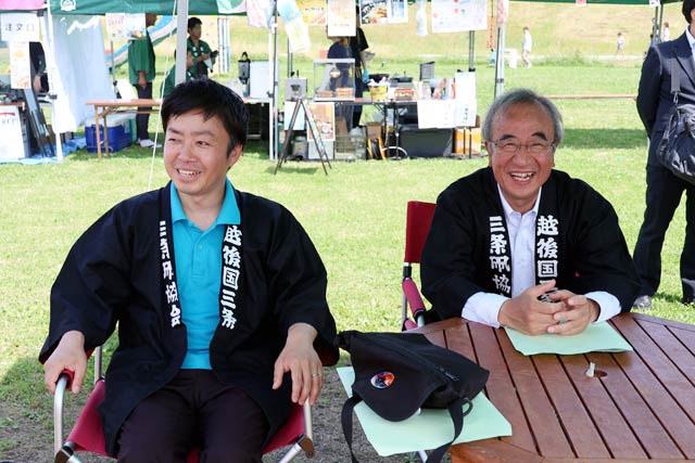滝沢市長と花角知事