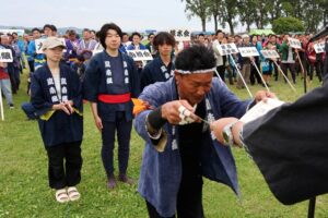 【三条凧合戦】嵐南組が24年ぶり最高得点優勝 大町組景清が赤組優勝