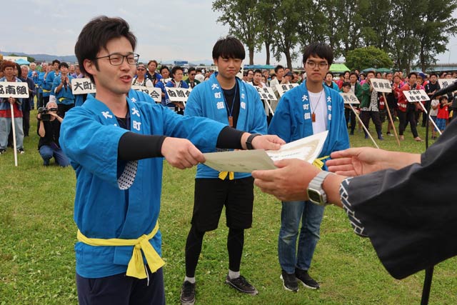 赤組優勝の大町組景清