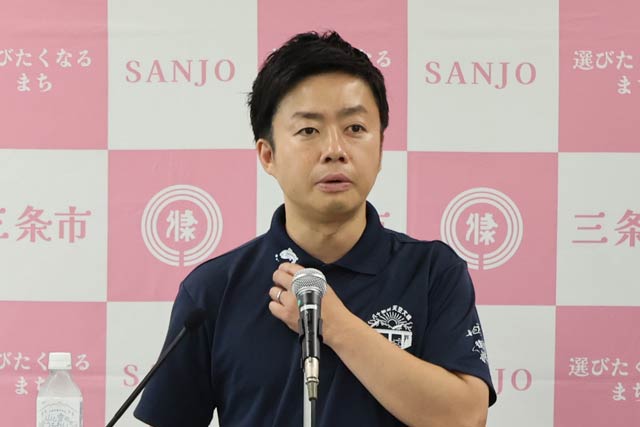 10日の滝沢市長の定例記者会見