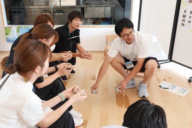 竹を使った保育実践を語り合うサークル