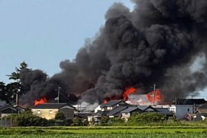 新潟市西蒲区竹野町の火災は出火から約19時間後に鎮火