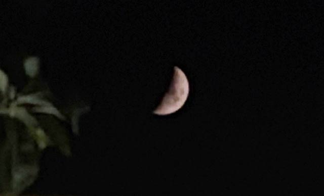 20日夜の月