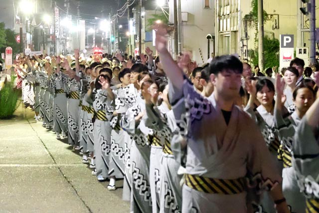 三条夏まつり民謡踊り流し