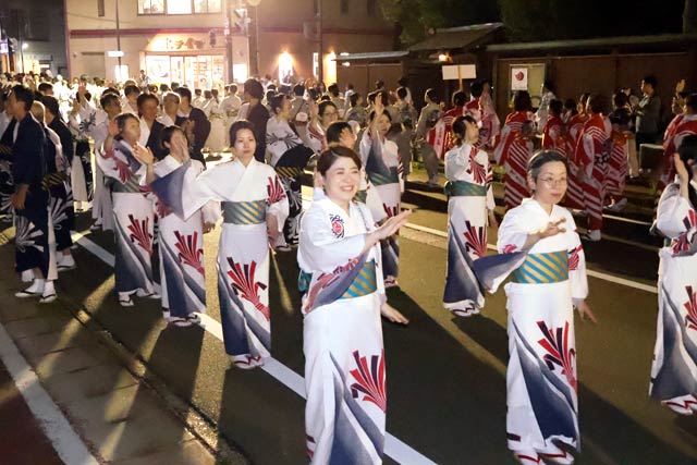 三条夏まつり民謡踊り流し