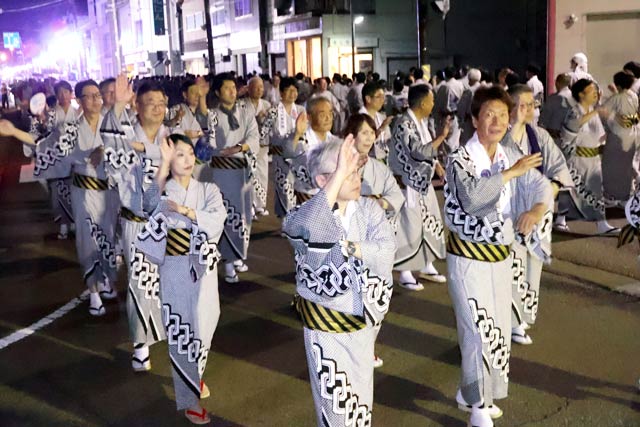 三条夏まつり民謡踊り流し