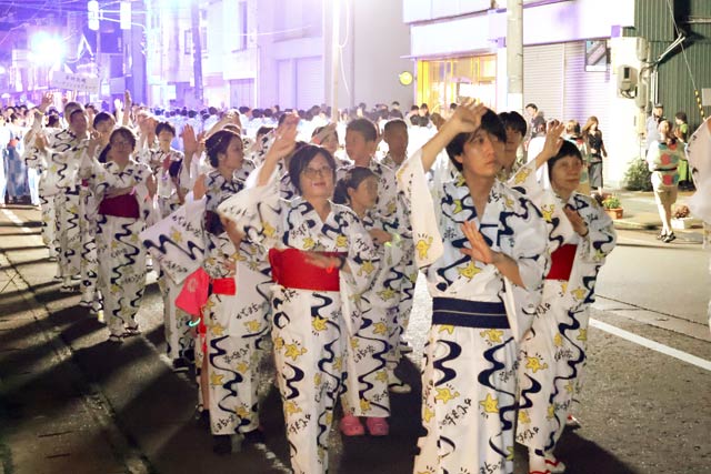 三条夏まつり民謡踊り流し