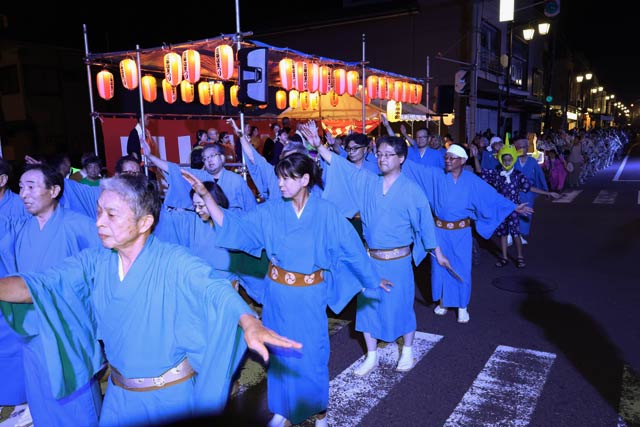三条夏まつり民謡踊り流し