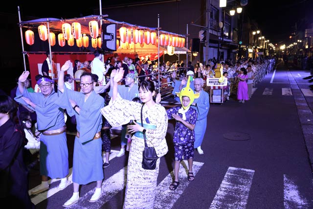 三条夏まつり民謡踊り流し