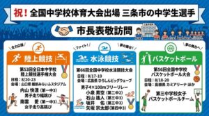 全中出場の三条市の中学生
