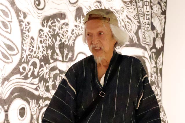 会場で上原さん