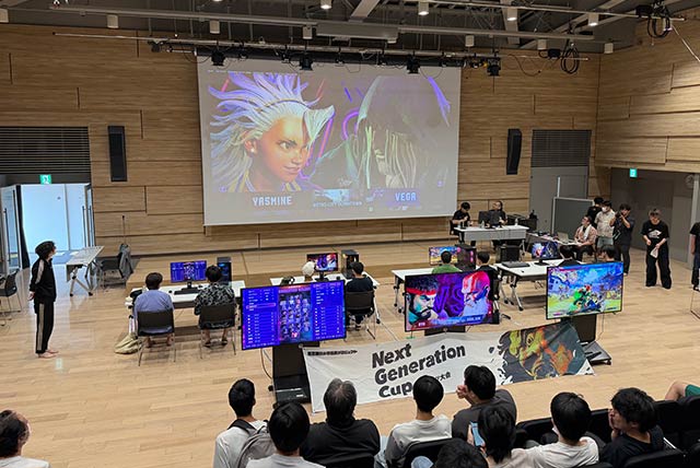 複数の対戦台を使って進められたトーナメント