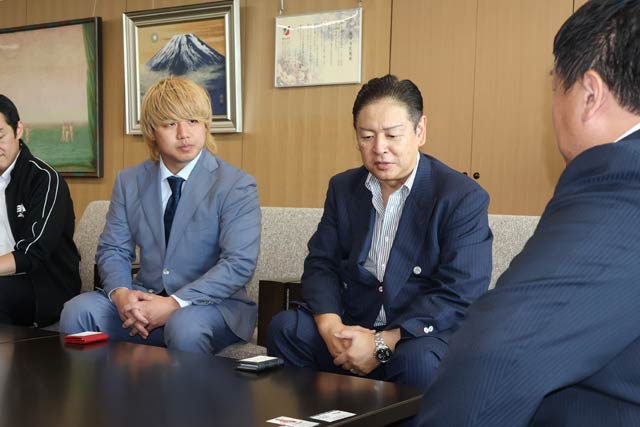 佐野市長と歓談