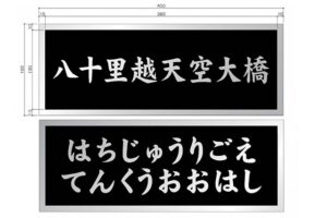八十里越11橋の「顔」を地元高校生が揮毫　三条市と只見町の6校が担当　天空大橋は三条高