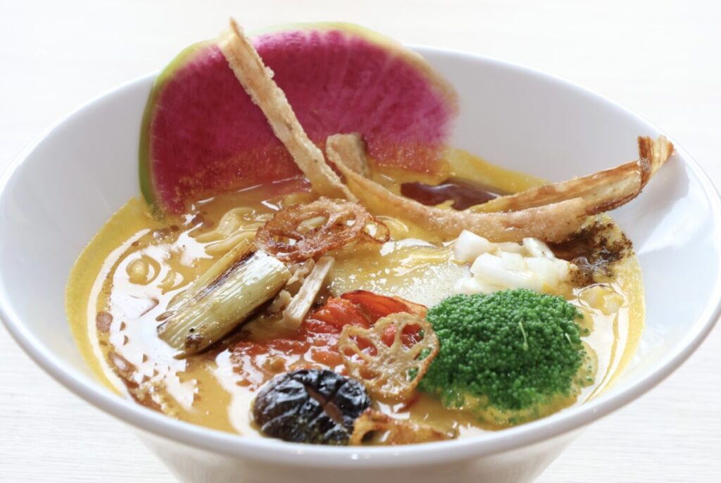 「護摩堂野菜ベジラーメン」の秋バージョン