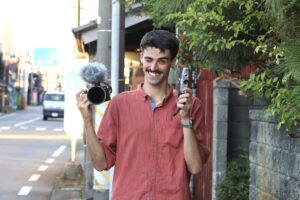 小須戸の日常を映像と音の交響曲に アイルランドのCal Byrneさんが滞在制作
