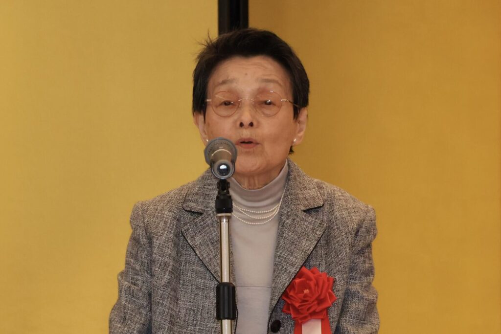 被表彰者代表で謝辞を述べた伊藤さん